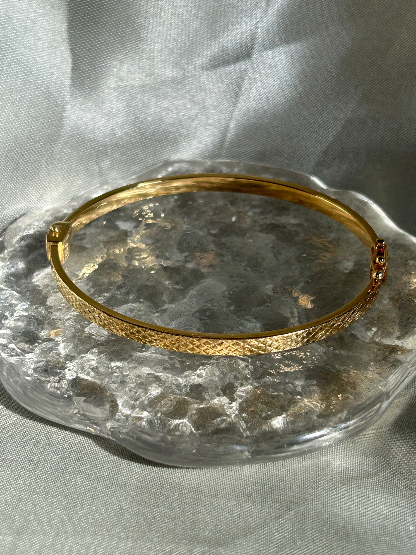 Hammered Sterling Silver Bangle