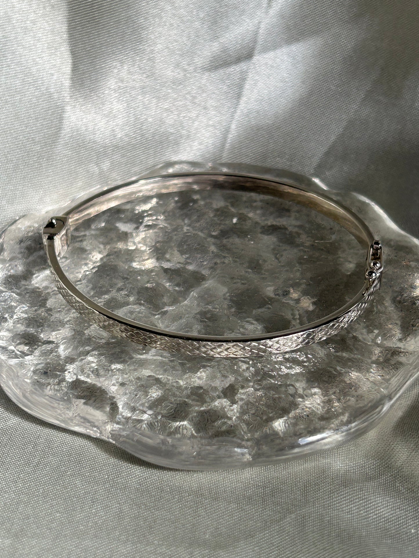 Hammered Sterling Silver Bangle