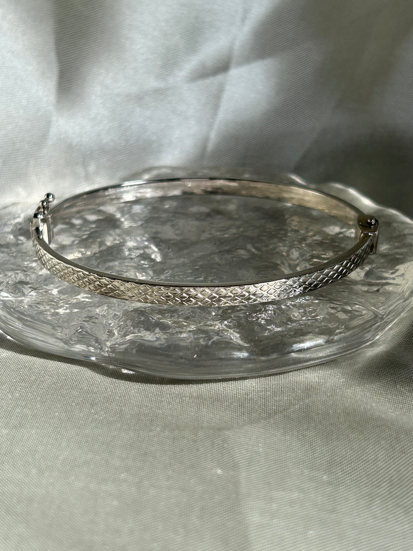 Hammered Sterling Silver Bangle