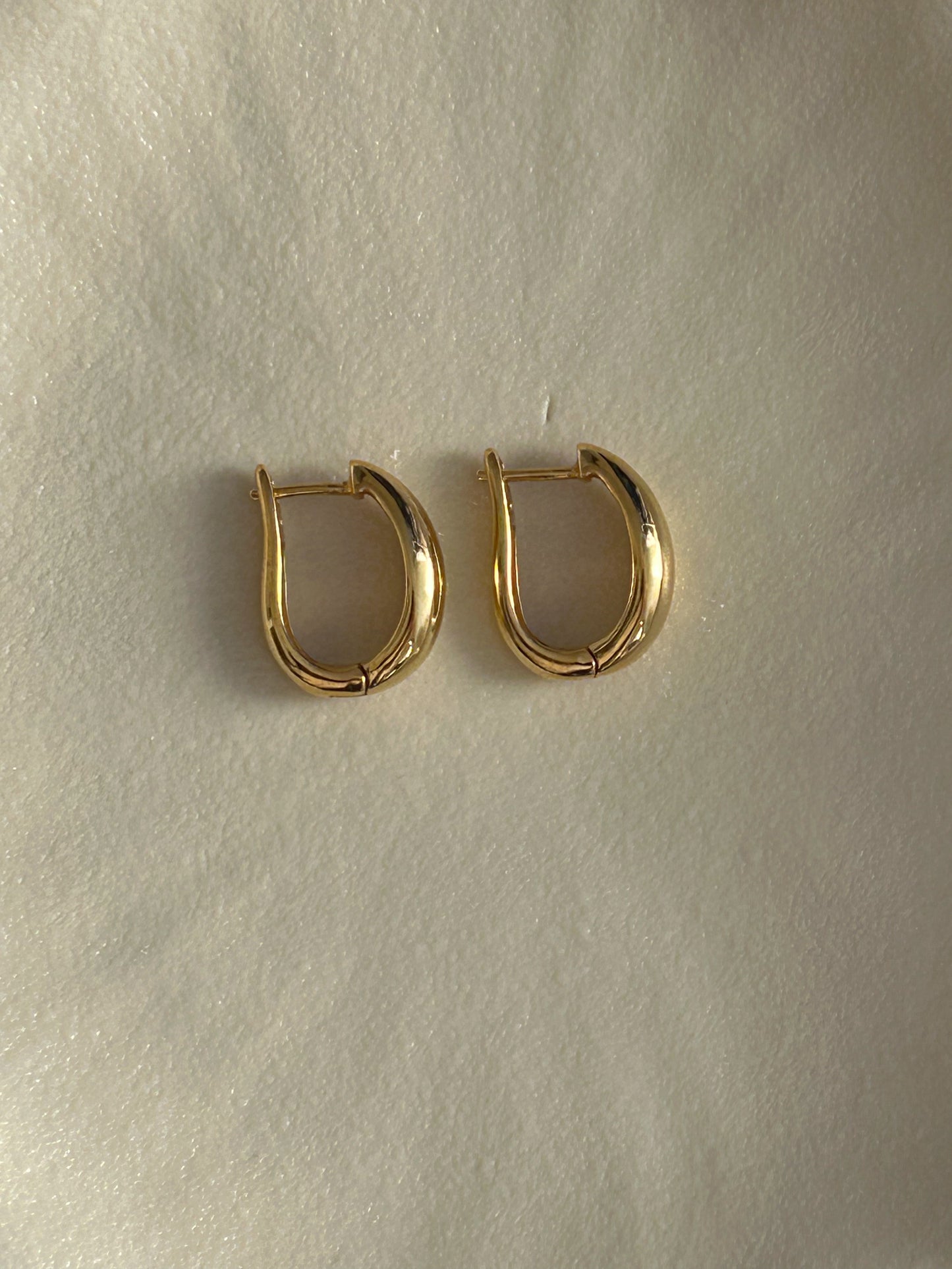 Chunky Teardrop Earrings – Sterling Silver