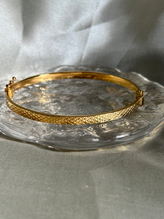 Hammered Sterling Silver Bangle