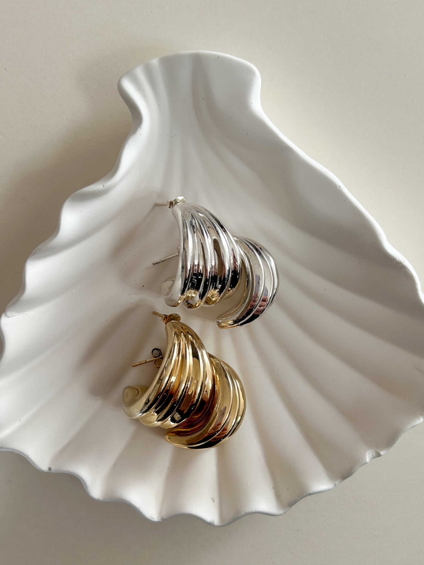 Chunky Silver Earrings – Sterling Silver