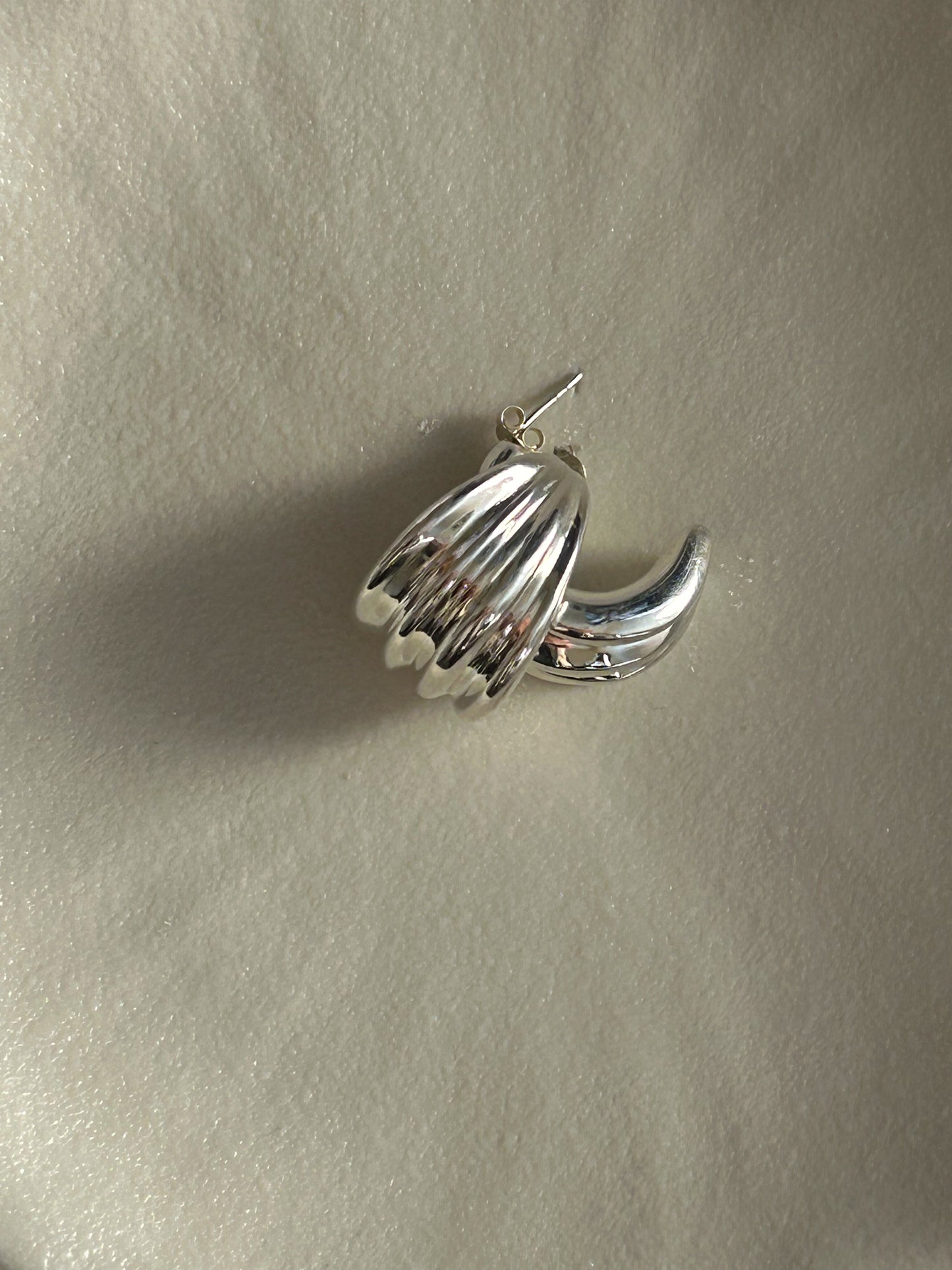 Chunky Silver Earrings – Sterling Silver