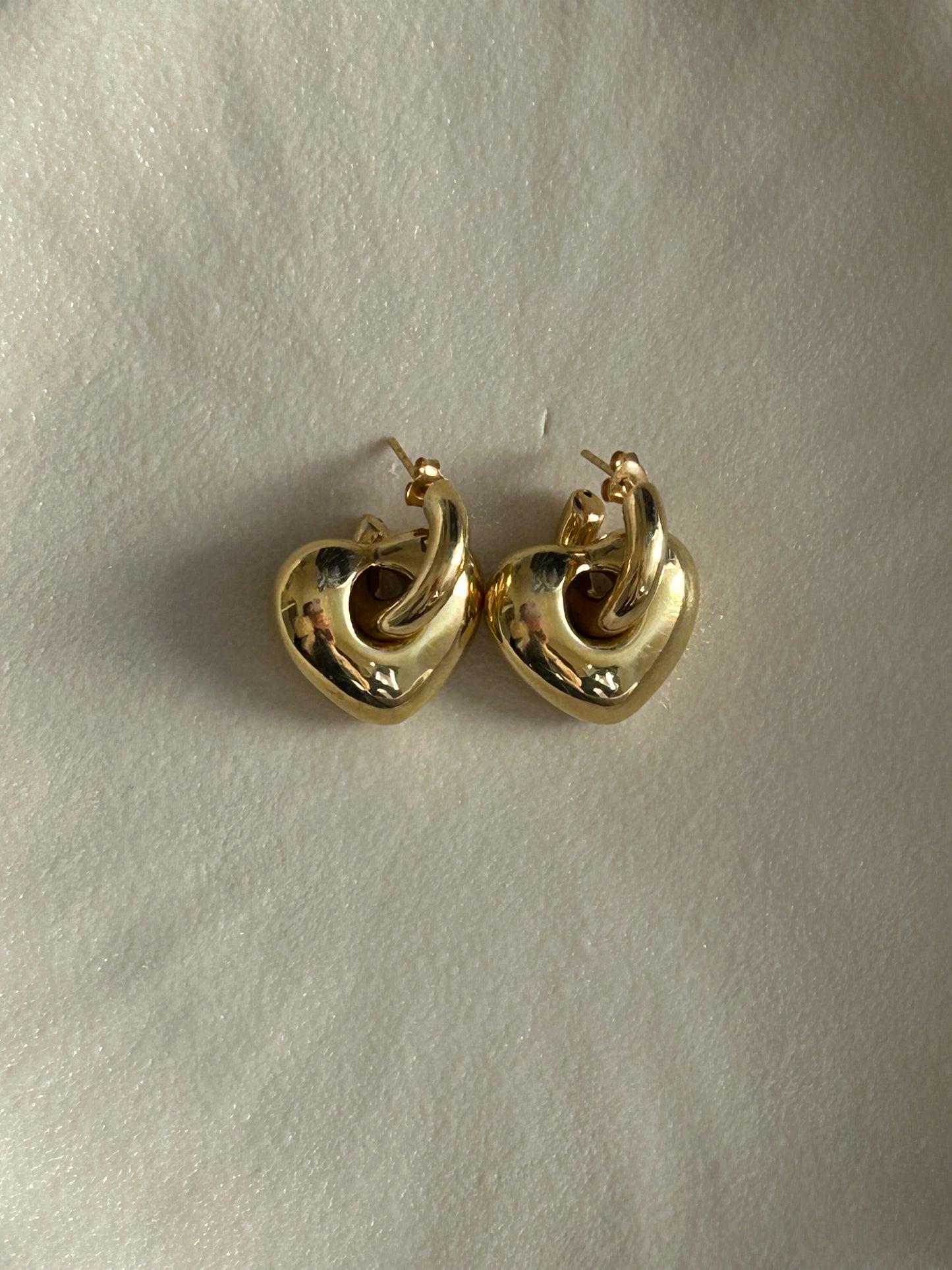 Heart Hoop Earrings – Sterling Silver - to do