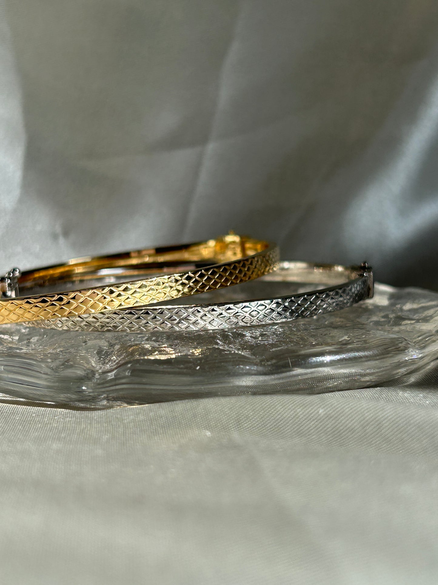 Hammered Sterling Silver Bangle